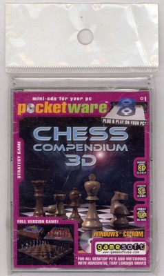 CHESS Compendium 3D NEW Windows XP Compact Mini-CD (Tray Drives Only) Free Post
