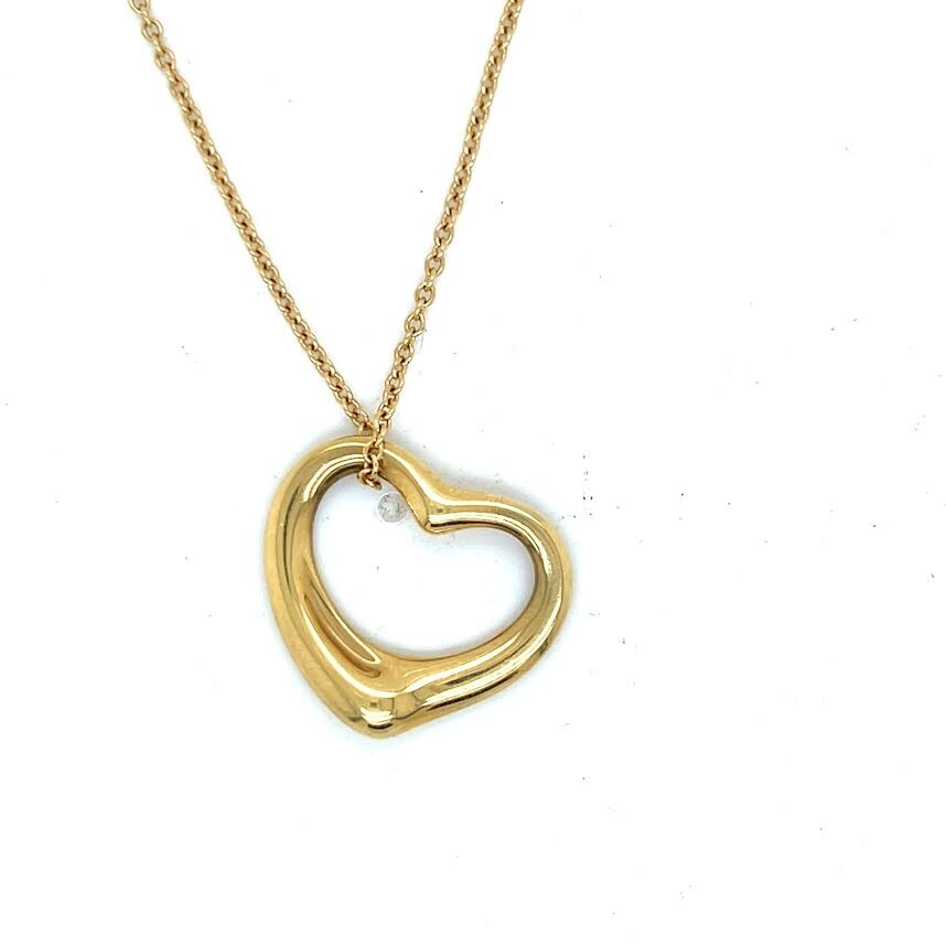 ネックレス・ペンダント Tiffany&Co. 10660084 ELSA PERETTI OPEN HEART PENDANT 22mm TIFFANY & CO. ELSA PERETTI OPEN HEART PENDANT 22mm 18K