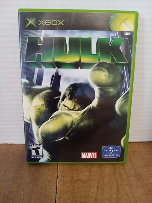 Hulk (Microsoft Xbox, 2003) Complete with Manual Clean Tested Registration Card