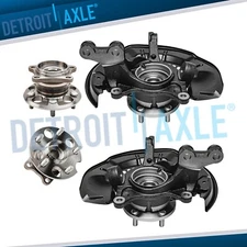 AWD Front Steering Knuckles Rear Hub Bearings for 2008 - 2013 Toyota Highlander