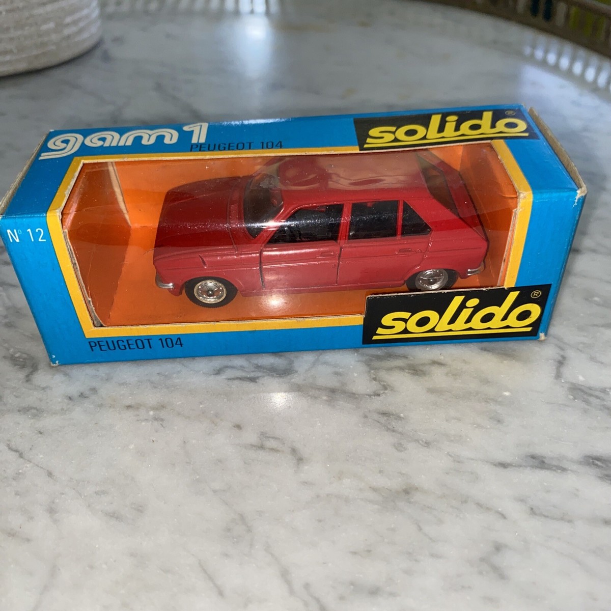 Solido n°1316, Peugeot 104 ZS rouge de 1972, 1/43e