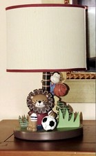 RARE Lambs  Ivy Team Safari Nursery Lamp