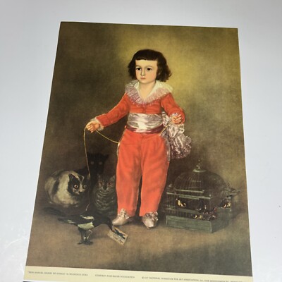 1937   Don Manuel Osorio De Zuniga  By Francisco Goya/ Jules Bache Print
