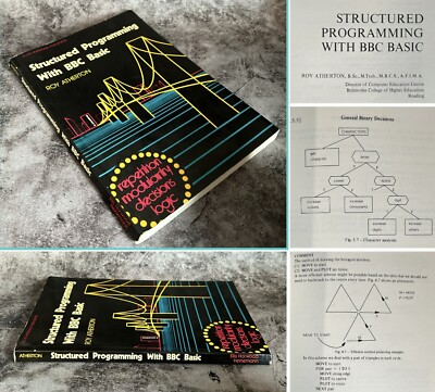 Strukturierte Programmierung mit BBC Basic Roy Atherton Vintage Micro Computer Handbuch