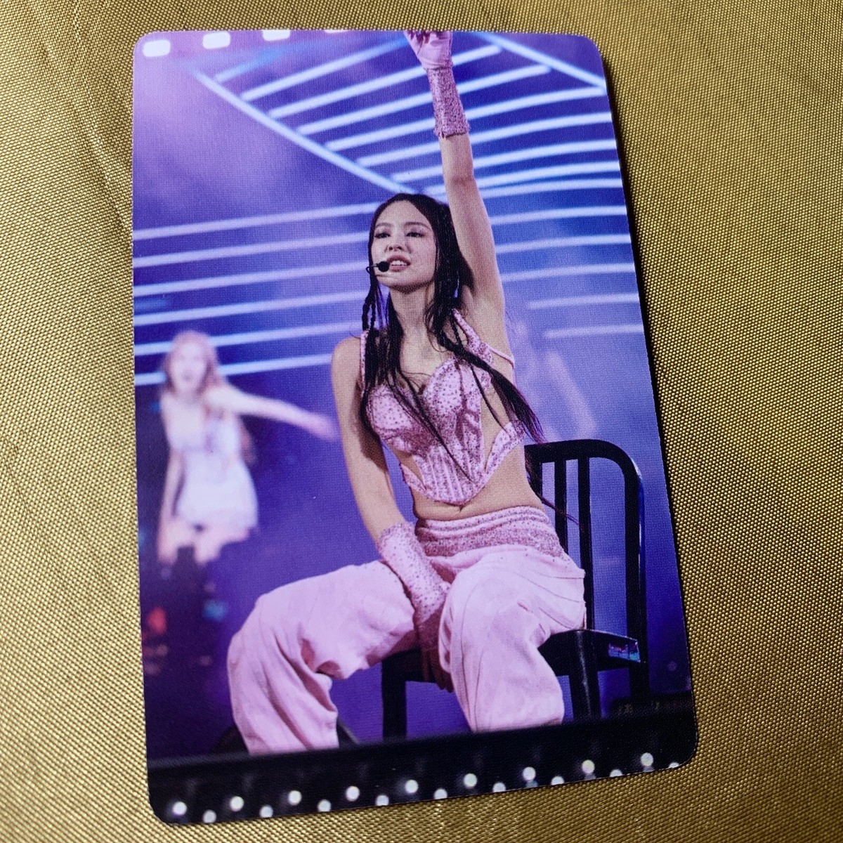 Jennie BLACKPINK Pink Coachella Celeb K-pop Girl Photo Card Stage