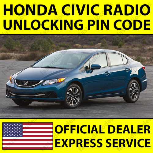HONDA CIVIC CAR RADIO NAVI ANTITHEFT UNLOCKING PIN CODE FOR ALL MODELS