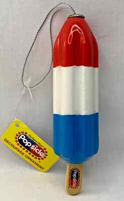 Popsicle The Original Brand Novelty  Decoupage Christmas Ornament - New