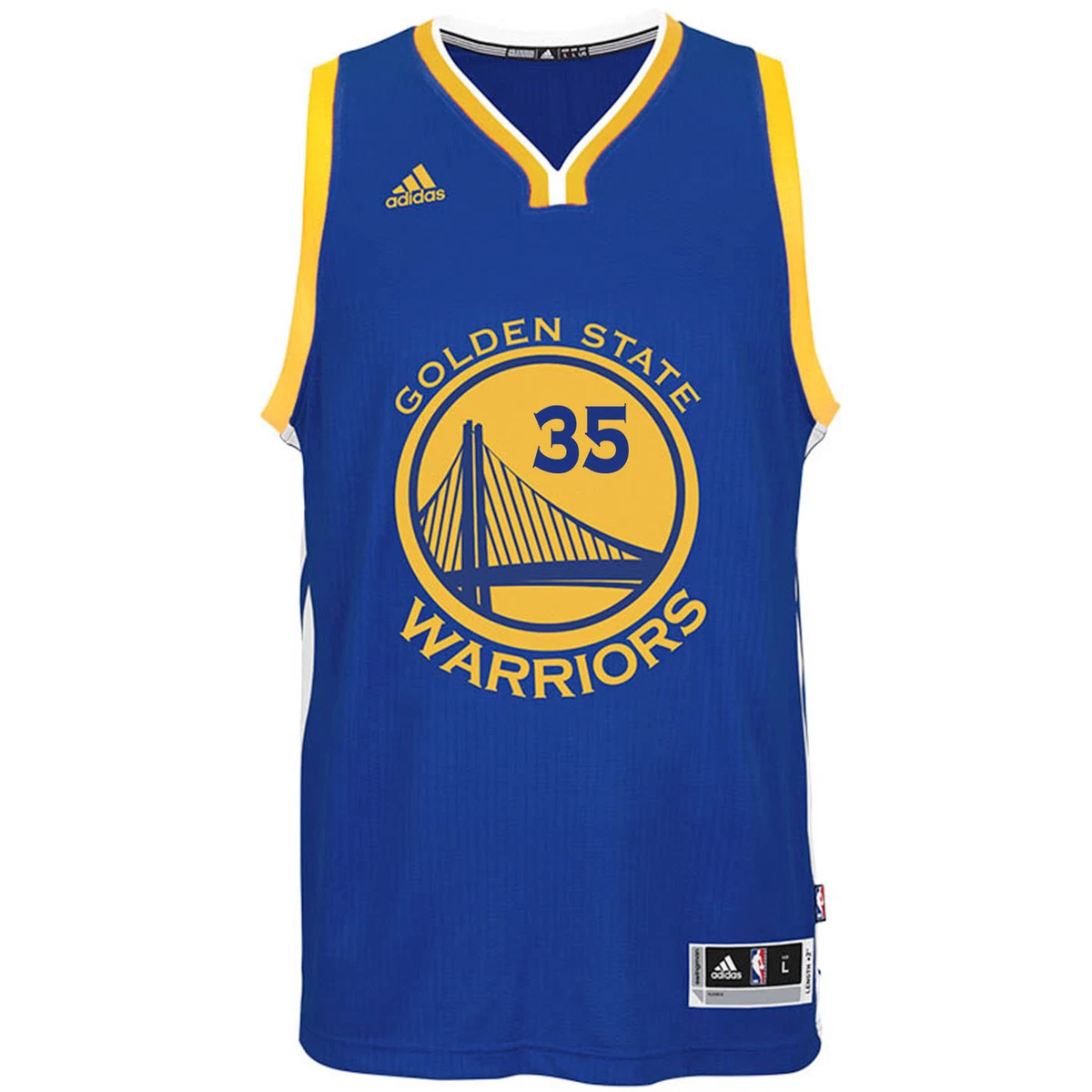 Golden State Warriors adidas NBA Official Swingman Road Jersey Kevin Durant 35