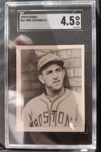 1939 Play Ball #61 Tony Cuccinello SGC 4.5 VG-EX+ New Slab Name In All Capitals 