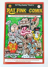Rat Fink Comix #1 1987 Big Daddy Roth First Printing World Famous R.K Sloane