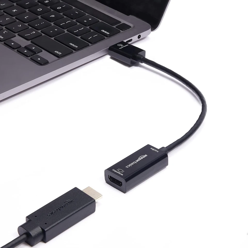 AmazonBasics DisplayPort to HDMI Adapter upto 4k@30Hz Black - Image 4 of 4