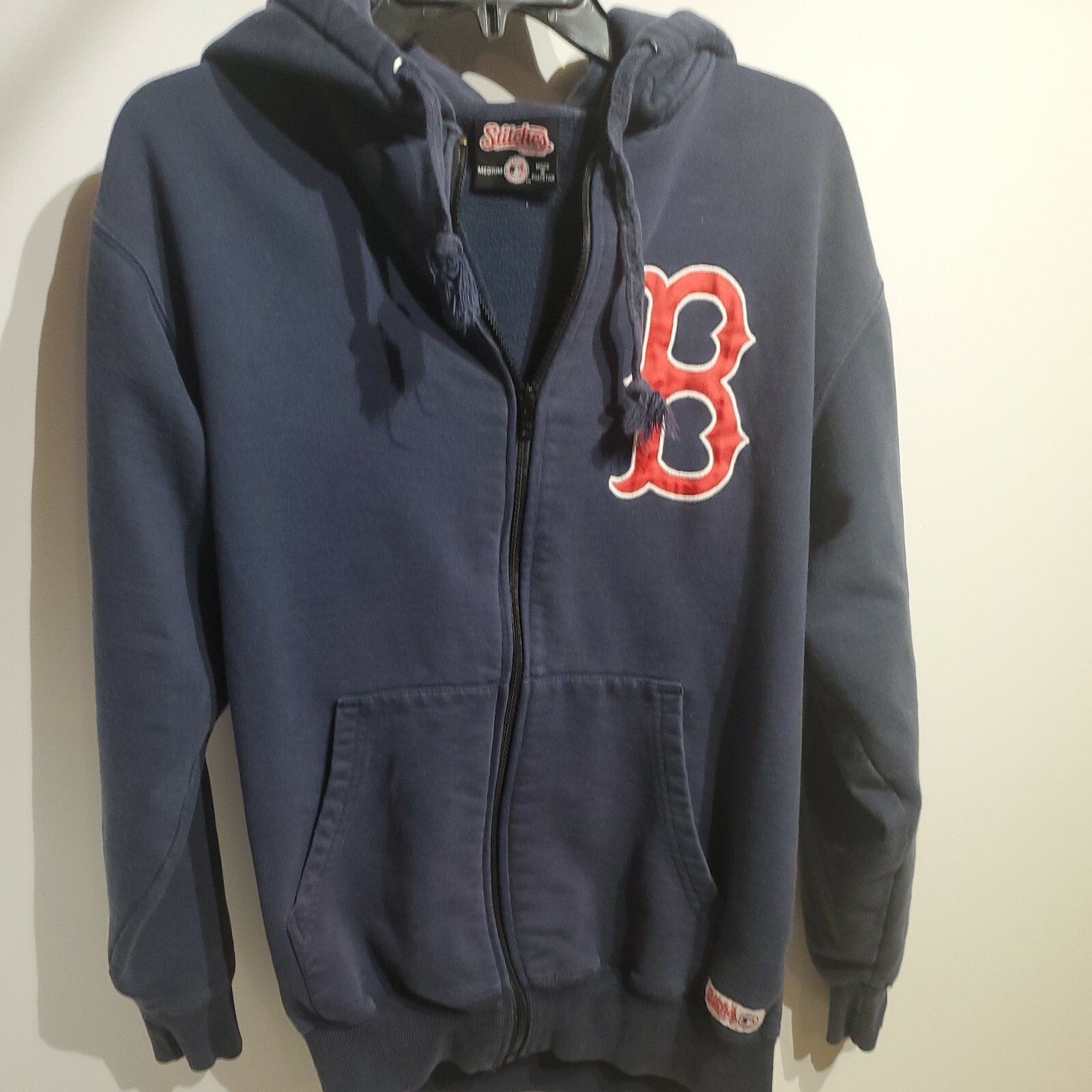 STITCHES MEN SIZE MEDIUM BOSTON RED SOX BLUE FULL ZIP HOODIE SWEATSHIRT |  eBay