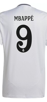 NWT Kylian Mbappe #9 Adidas Real Madrid Jersey Mens Large | eBay