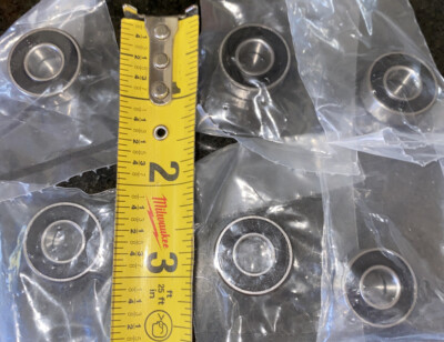 Lot Of 6 ) Flanged Ball Bearing 1-3/8'' Mc Master Ball Bearing 3/8 Id 60355K704