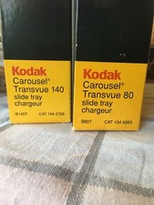 New Kodak Carousel Transvue 80 And 140 Slide Tray Lot 2 W/ Boxes  Paper
