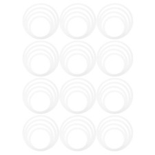 12 Pcs Snare Drum Mute Music Instrument Supplies Cymbal Circle Ring