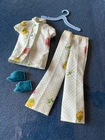Vintage 1972 Mattel Francie # 3364 "Sleepytime Gal" Pajamas & slippers & hanger