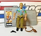 GI Joe Chuckles 1987 v1 *100% COMPLETE w/File Card, Near Mint!* Vintage ARAH Lot