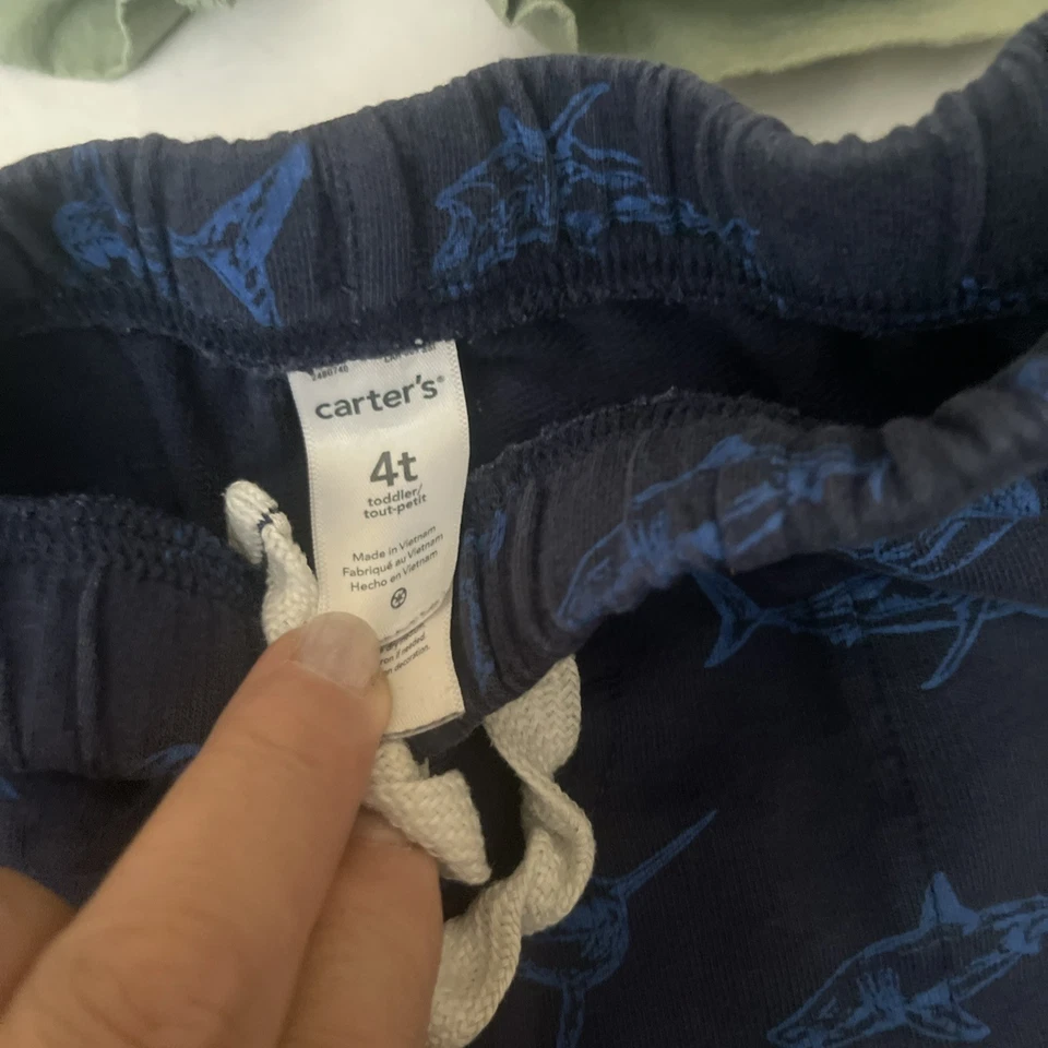 CARTER'S & CIRCO & cat And Jack Boys Shorts  Cotton size 4T Lot 5 & 2 Pj Short - Image 4 of 4