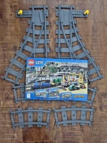 Lego City Train Track Lot 7895 + MORE! Switches, Curves & Straight Tracks