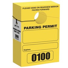 Temporary Parking Pass Holders Tags 100 Pack Parking Permits Stickers Labels