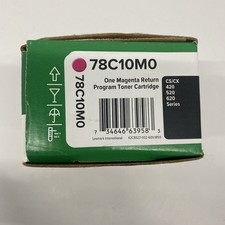 NEW GENUINE - LEXMARK 78C10M0 MAGENTA TONER - CS420 CS520 CS620 - Sealed Box