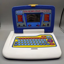 VTech Talking Whiz Kid Animated Learning Computer Laptop Tested Working