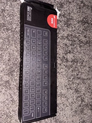 STGAubron Backlit Gaming Wired USB Keyboard Black QWERTY English