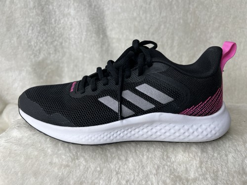 Size 7.5 - adidas Fluidstreet Black Screaming Pink W - Picture 3 of 6