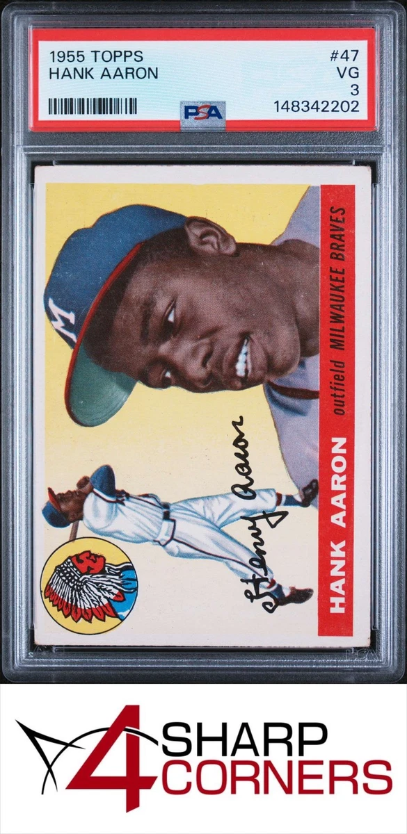 Hank Aaron 1955 Season Baseball Sports Trading Cards & Accessories