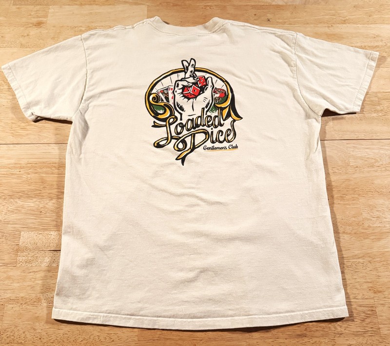 Vintage 90s? Loaded Dice Strip Club Shirt XL Rare Stripper Sex Gentlemens