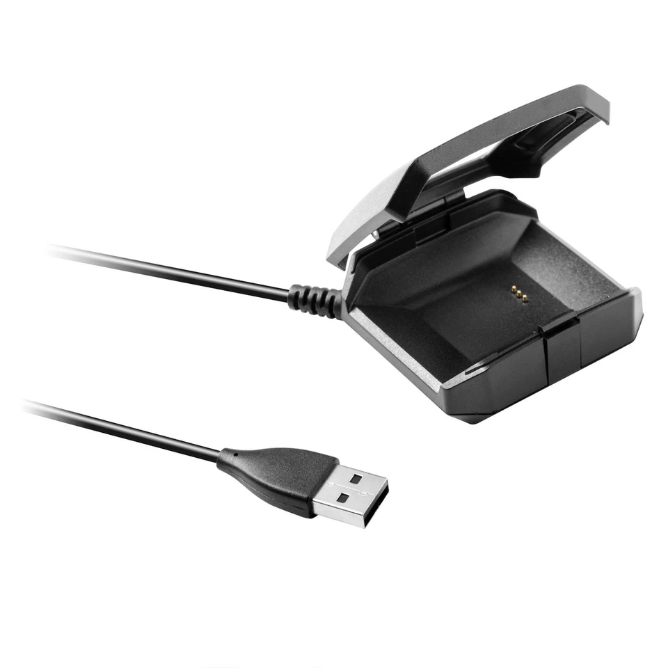 Cargador USB Insten Compatible con Reloj Inteligente Fitbit Ionic, Negro Foto 3 de 4