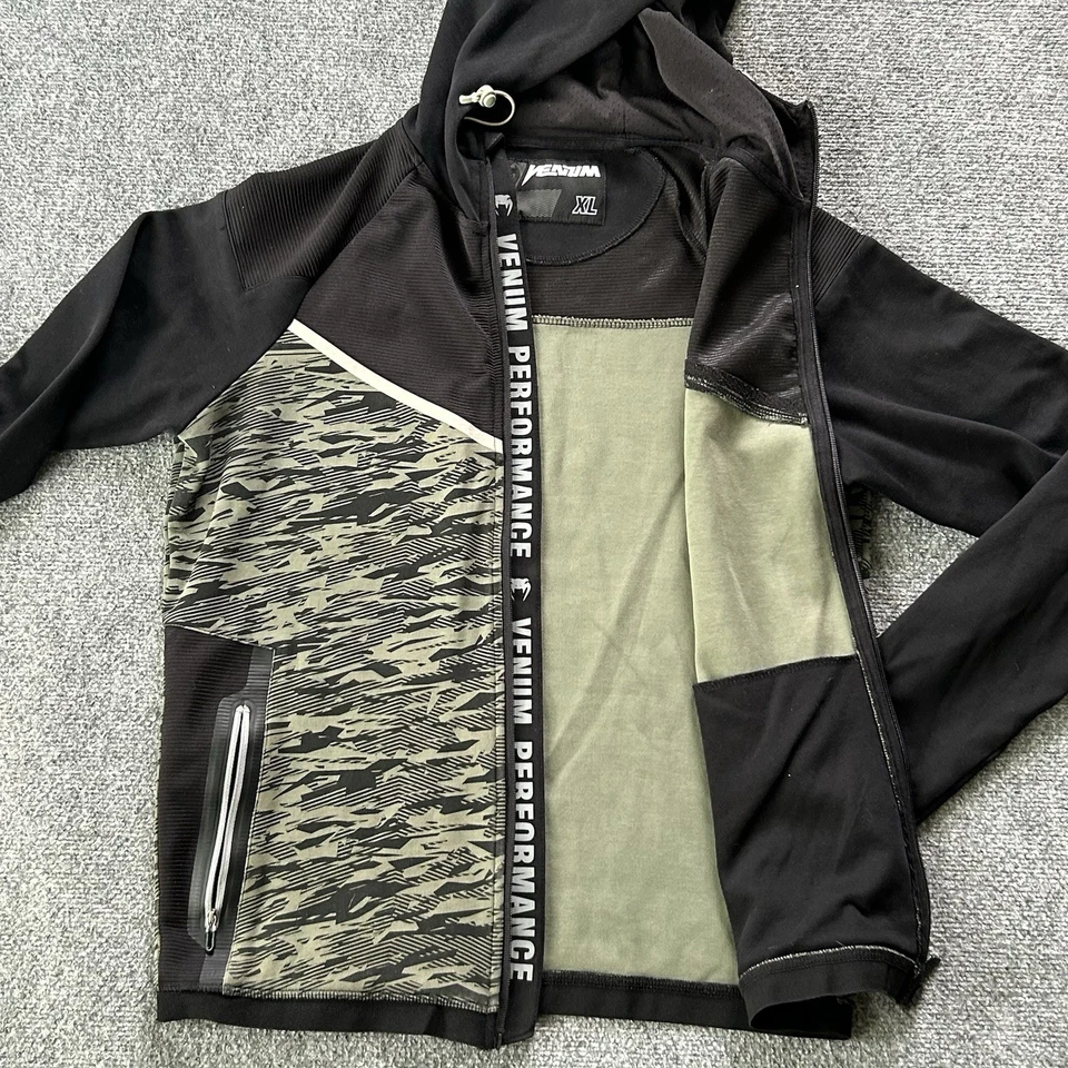 Venum Jacket Mens Extra Large Camo Performance Full Zip Hood UFC MMA Jiu Jitsu - image 2 of 4
