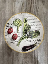 Williams Sonoma 2009 Serving Pasta Bowl Marche Marc Lacaze Vegetables 13" EUC