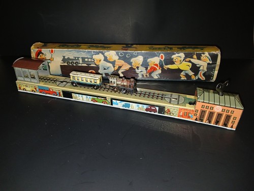 Ancien Train Mécanique Arnold A570 En Tôle (Allemagne, Occasion)
