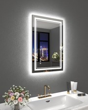 Large 24x36 Inch Wall Mounted LED Vanity Mirror with Lights for Bathroom