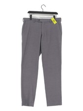 Uniqlo Men's Suit Trousers W 34 in Grey Polyester