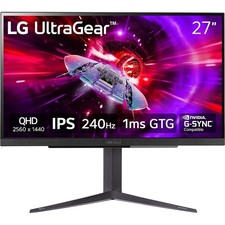 LG 27GR83Q-B 27 UltraGear QHD 1ms 240Hz Gaming Monitor