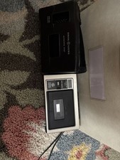 Vintage General Electric GE Portable Cassette Recorder Player M8720A with Case