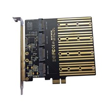 ASM1064/PCIe x1 to 4-port SATA M.2 NGFF SSD adapter