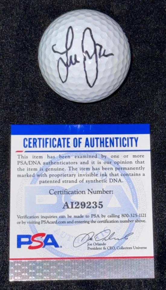 Pelota de golf Lee Janzen "1993 Ryder Cup USA Champion" firmada autografiada PSA Foto 2 de 3