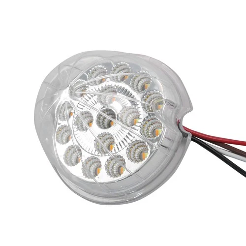 1Pair LED Watermelon Light Amber / White RV Truck Fender Side Marker Turn Brake - Foto 8 di 9