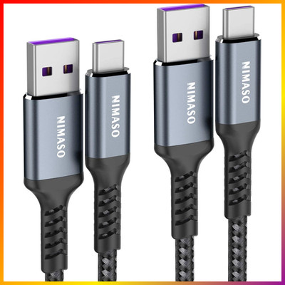 USB C Ladekabel 5A 40W Super Charge 1m 2m 2er Pack für Huawei P50 P40 P30 Mate