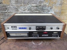 Vintage 1970's Akai CR-80D 8-Track Stereo Cartridge Deck Recorder SPARES READ!