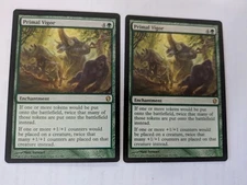 2 Primal Vigor Commander MTG NM Free shipping with tracking