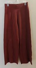 Nine West Wide Leg Sweater Dressing Pants Size M Chry Mrlot