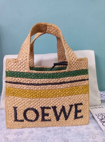 LOEWE raffia tote bag