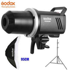 Godox MS300-V Kompakter 300W 2.4G Wireless X System Studioblitz+Softbox+Stativ