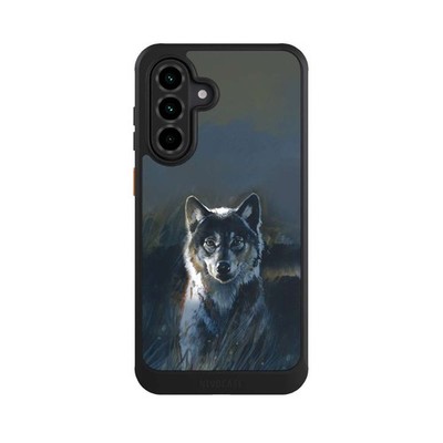Hülle Samsung Galaxy A36 5G  Handyhülle NIVOcore Case Schwarz Malerei Natur Wolf