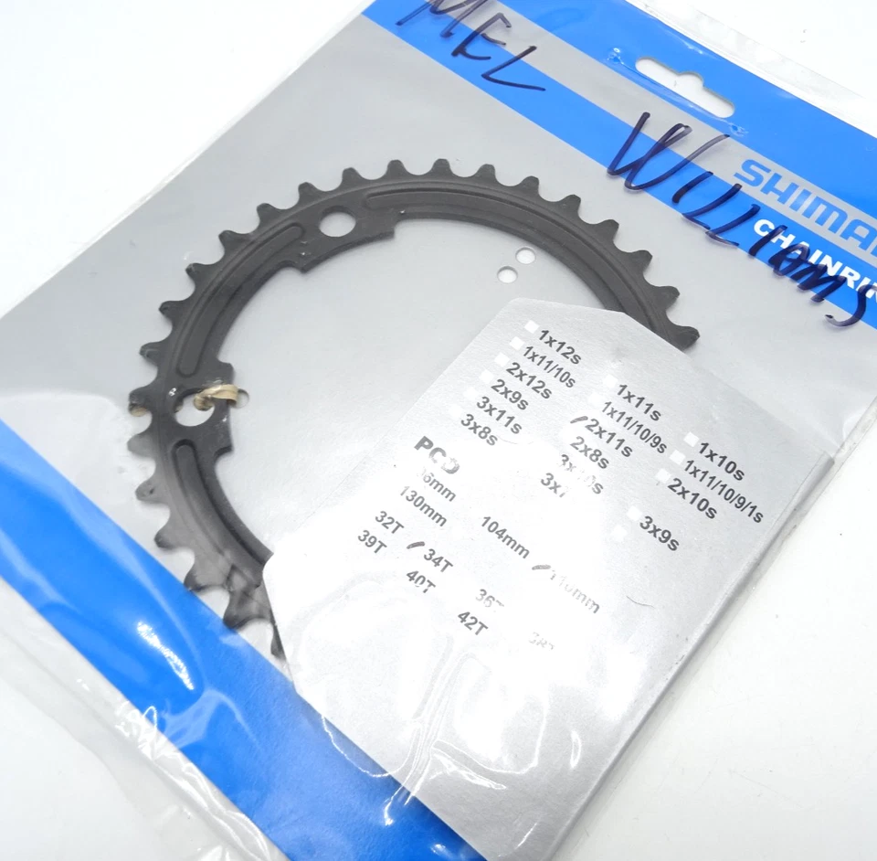 Plato interior bicicleta carretera Shimano 105 FC-5800 34T 2x 11s 50/34 nuevo SH-610-R8 Foto 2 de 4